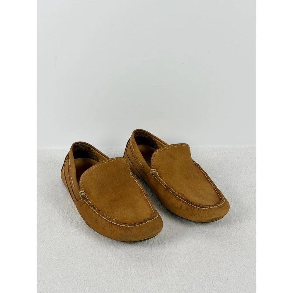 Men's Sperry Top Sider Gold Cup ASV Brown Leather Loafers Sz 8 M Pre-Owned